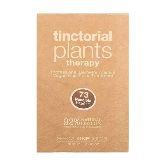 Тонувальна фарба для волосся Trendy Hair Tinctorial Plants Therapy Demi-Permanent Vegan Hair Color 73 Hazelnut, 40 г